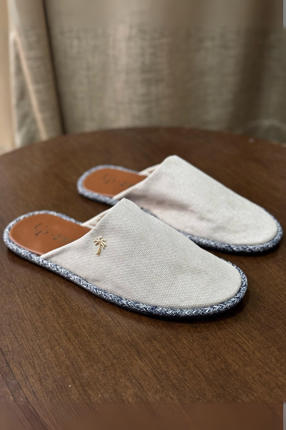 Mule Flat Náutica Linho - Up