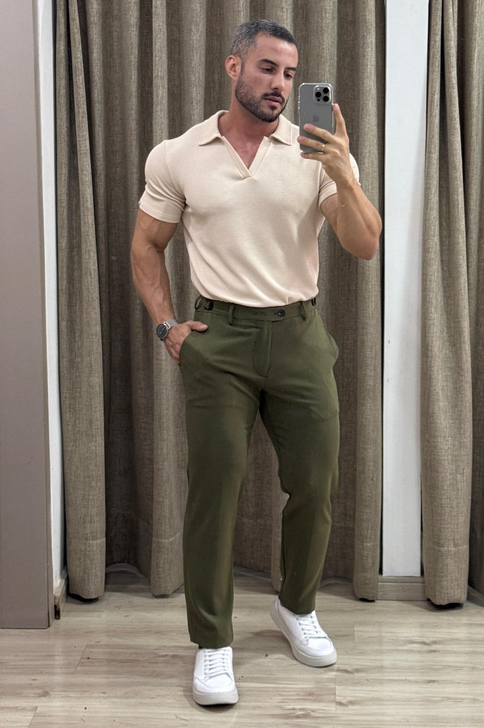 Camisa Polo Duna Bege - Up