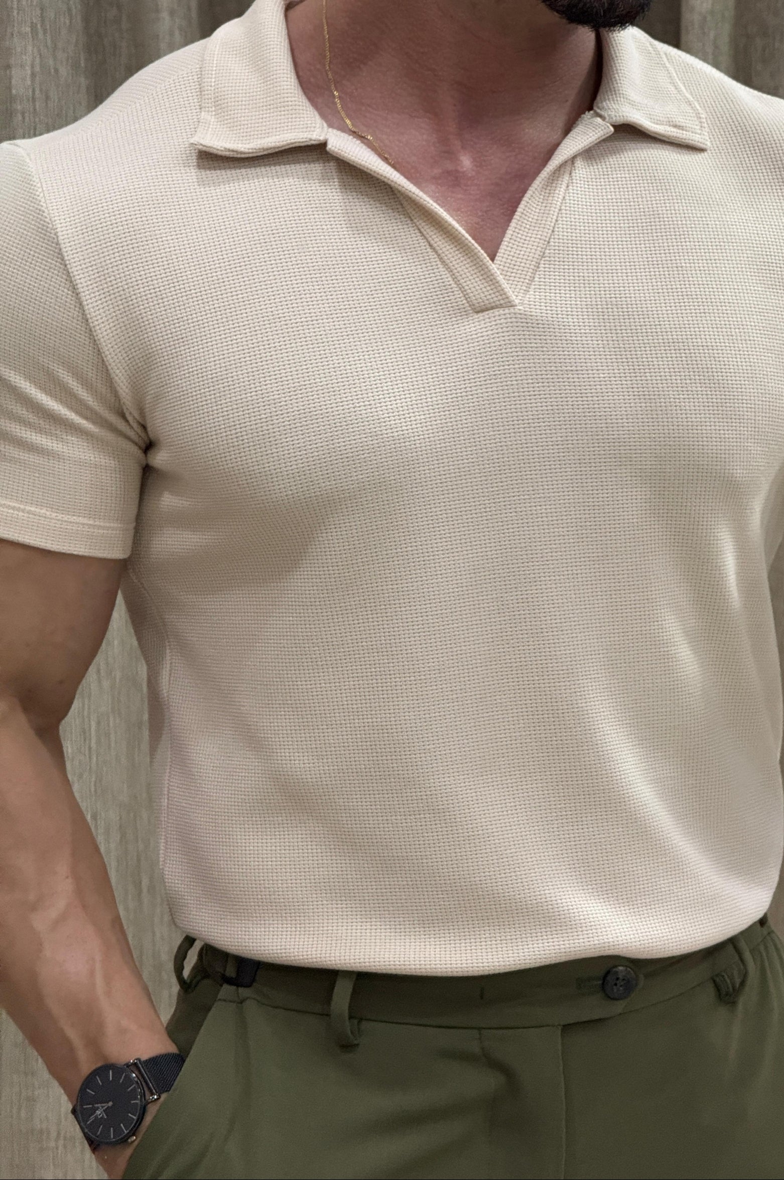 Camisa Polo Duna Bege - Up