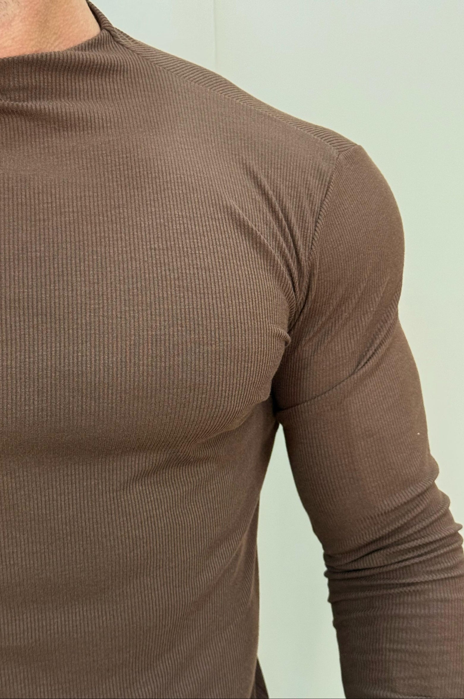 Camisa Aura Marrom Manga Longa - Up