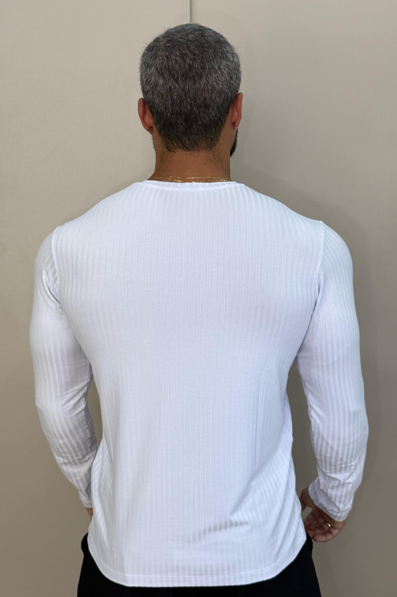 Camiseta Euro Canelada Slim Fit Branco - Up