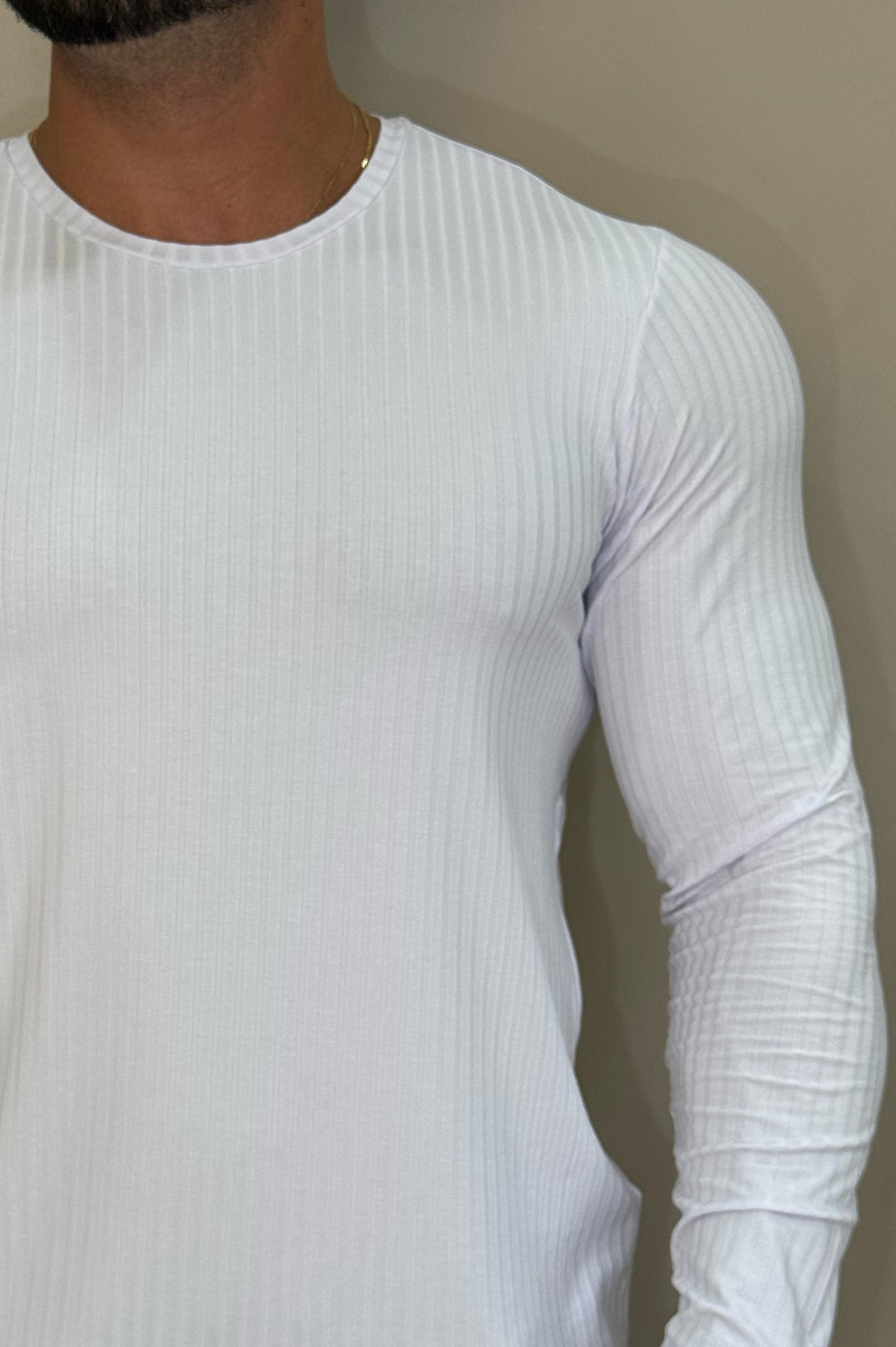 Camiseta Euro Canelada Slim Fit Branco - Up