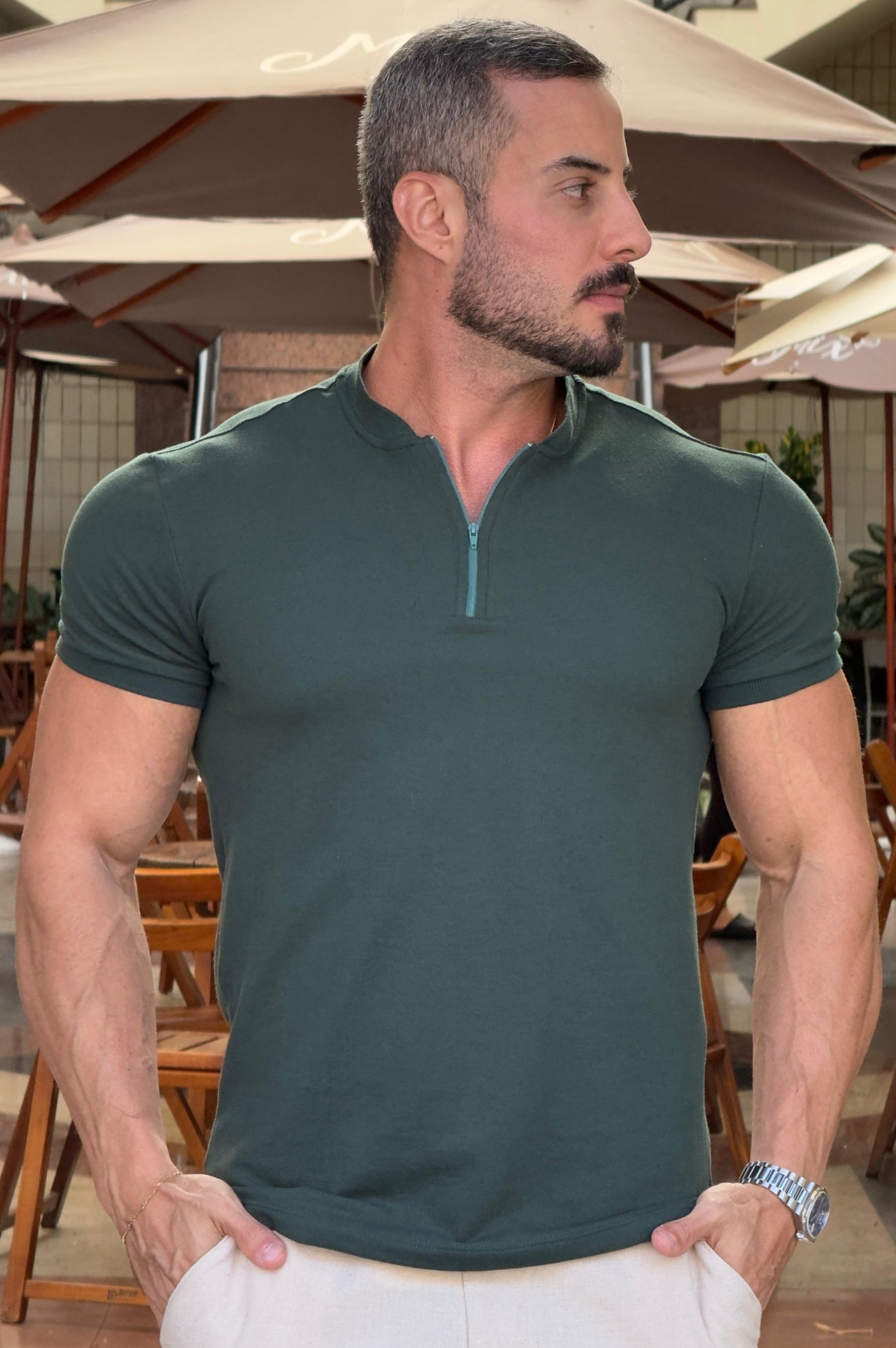 Camiseta Fox Com Ziper - Up