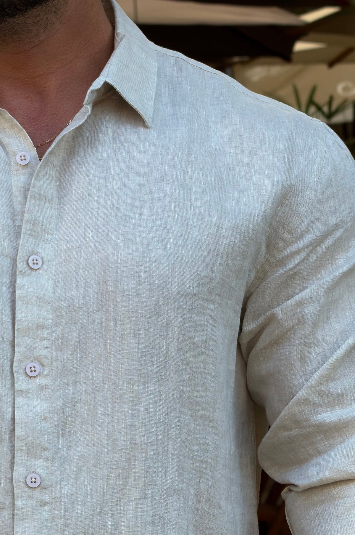 Camisa Linho Mar - UP