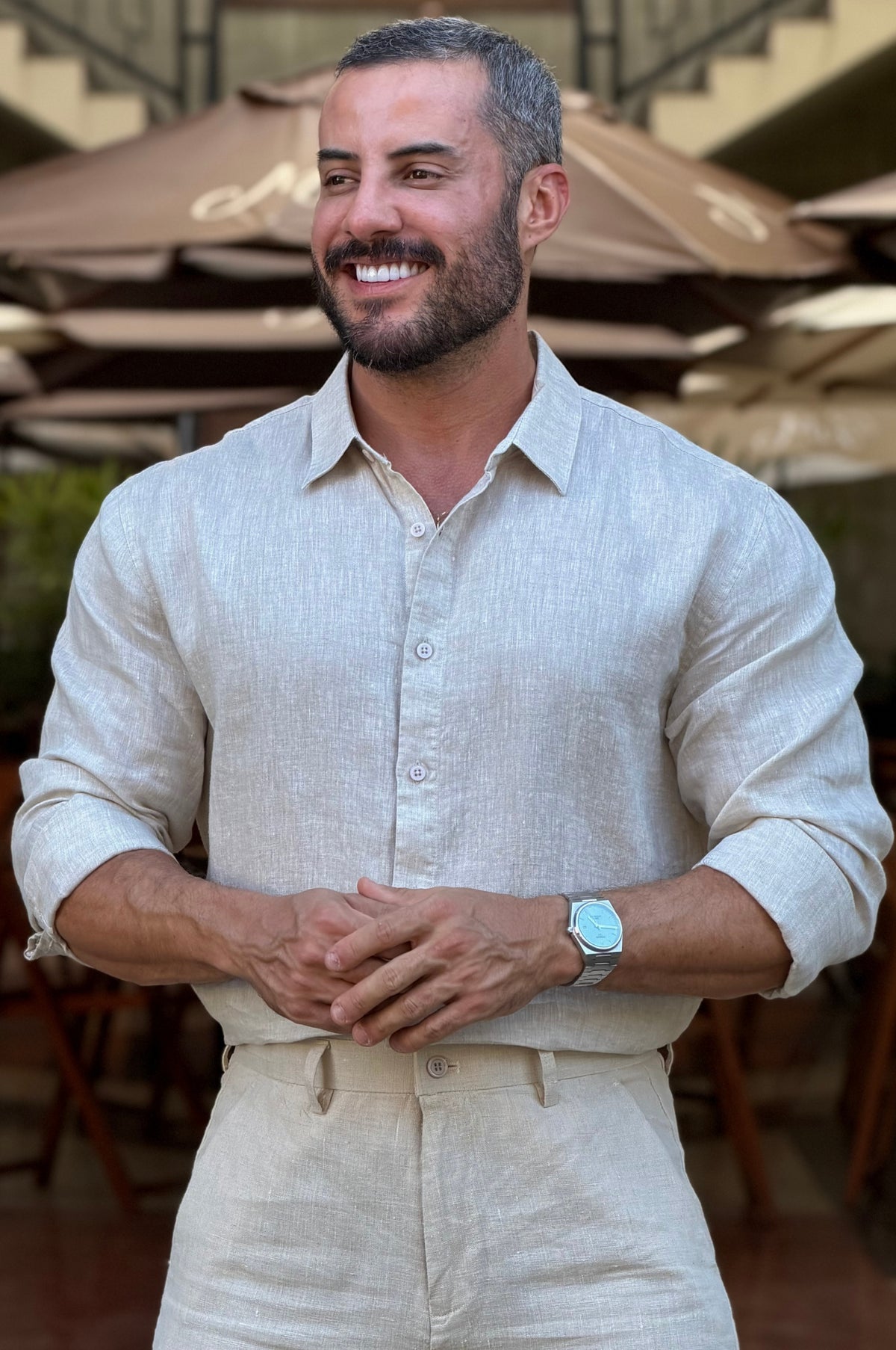 Camisa Linho Mar - UP