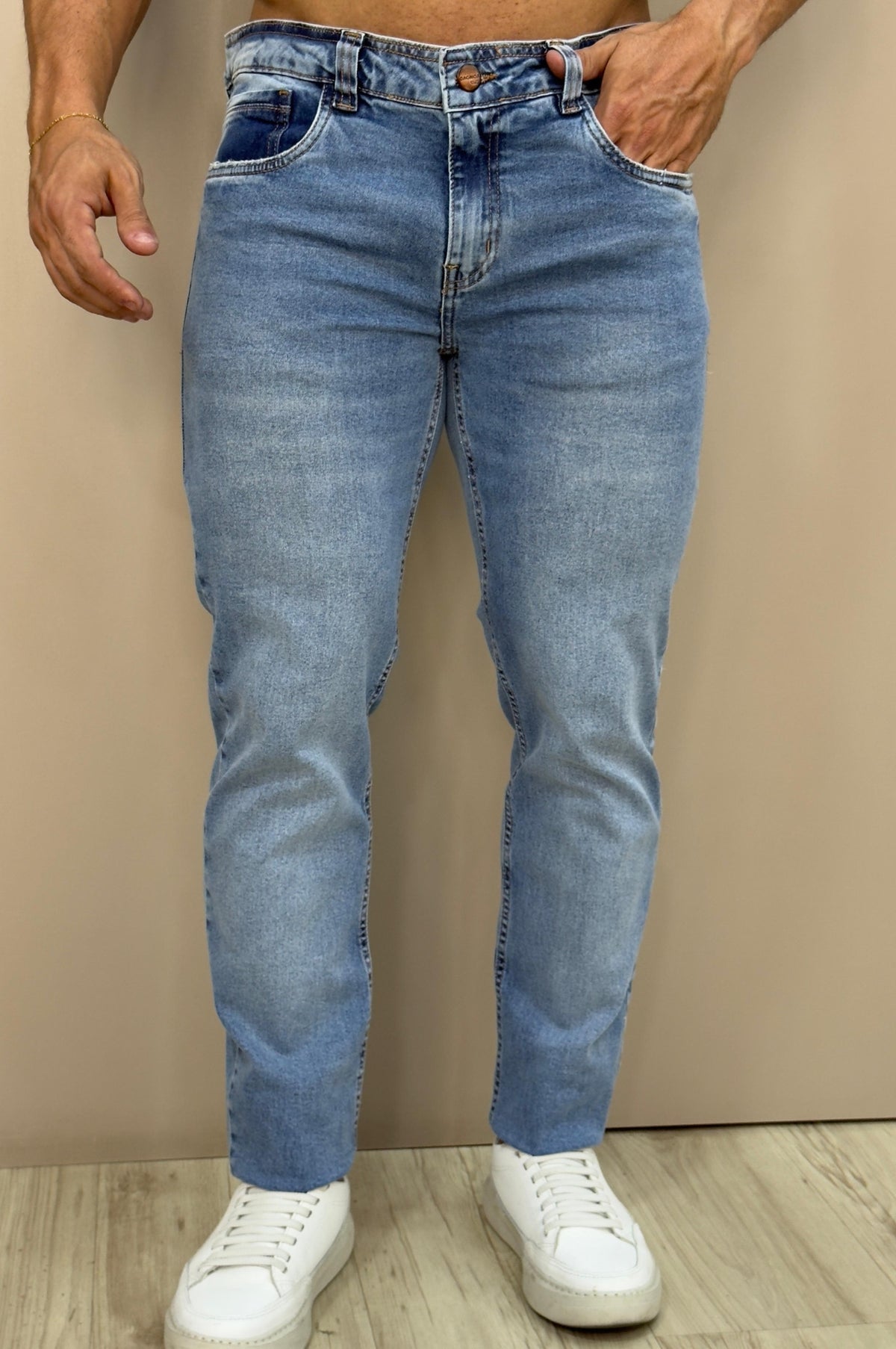 Jeans Delavê Slim - Up