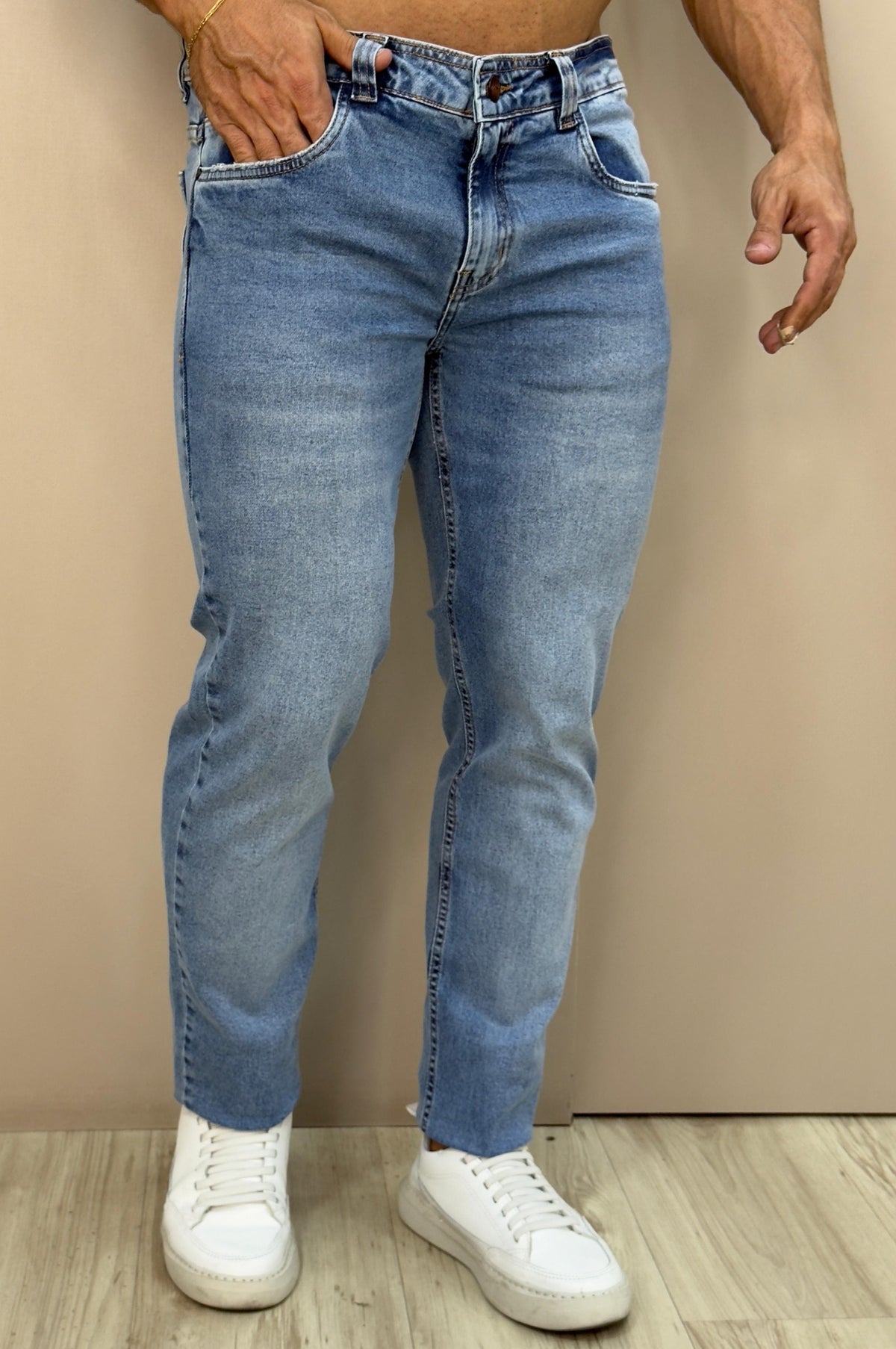Jeans Delavê Slim - Up
