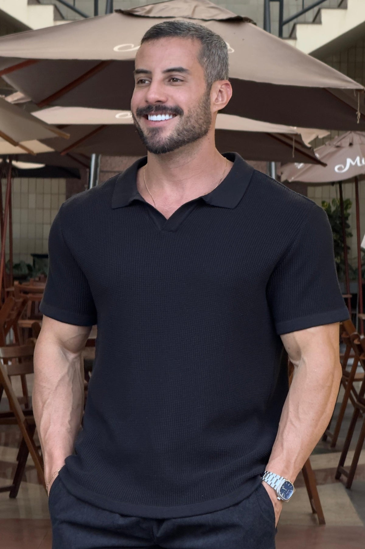 Camisa Polo Old Money Tricot Texturizada - Up