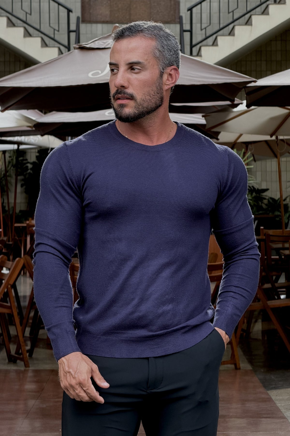 Tricô Alfa Slim Fit - Up