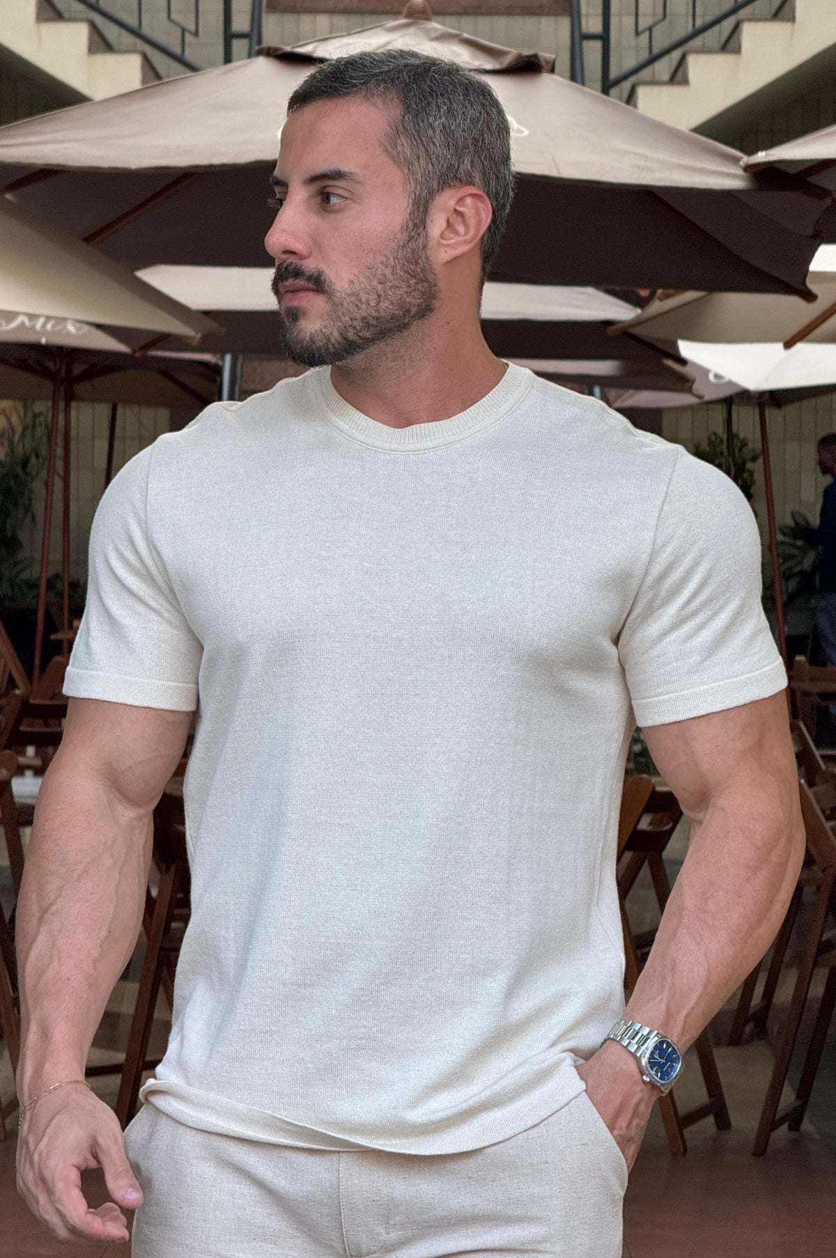 Camiseta Tricot Slim - Up