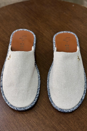 Mule Flat Náutica Linho - Up