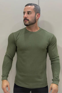 Camiseta Itália Canelada Manga Longa - Up