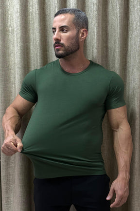 Camiseta Essential Slim Fit Verde - Up