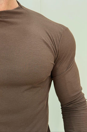 Camisa Aura Marrom Manga Longa - Up