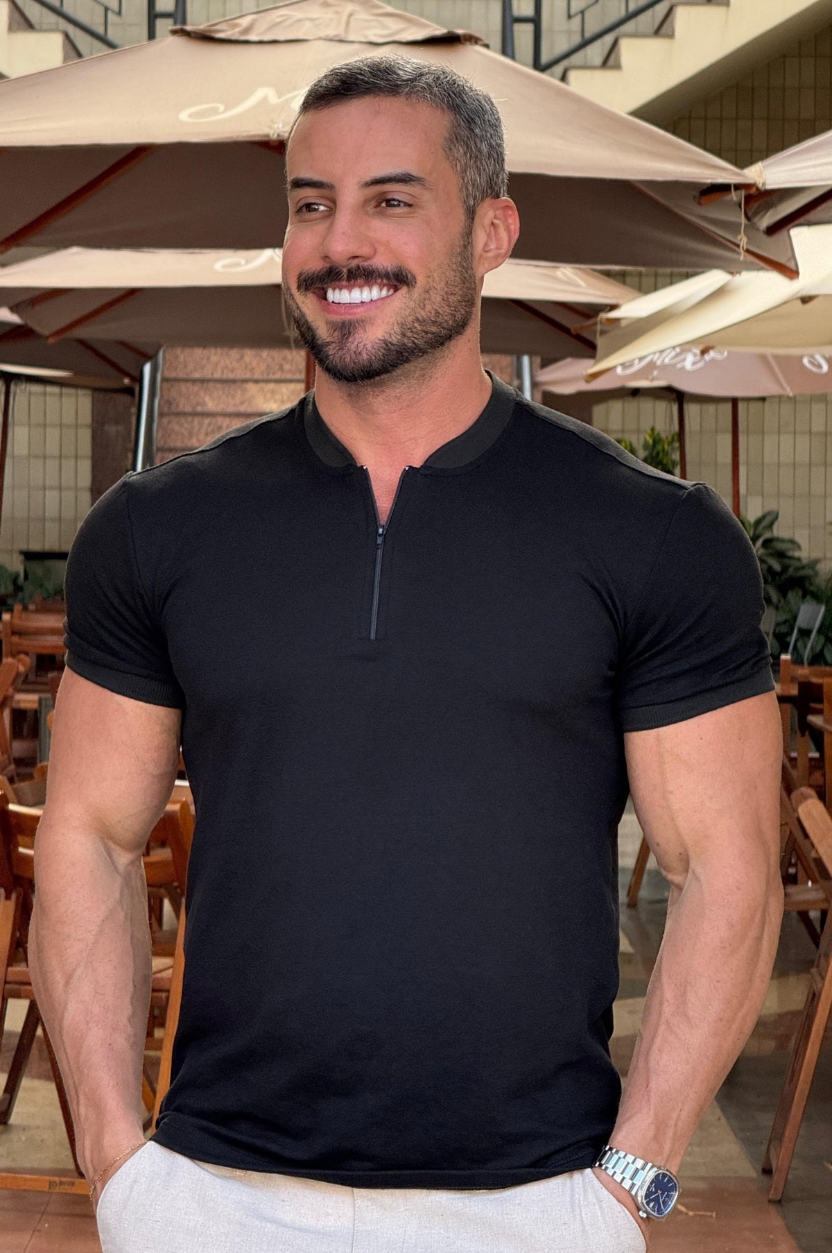 Camiseta Fox Com Ziper - Up