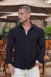 Camisa Algodão Rústico Manga Longa - Up