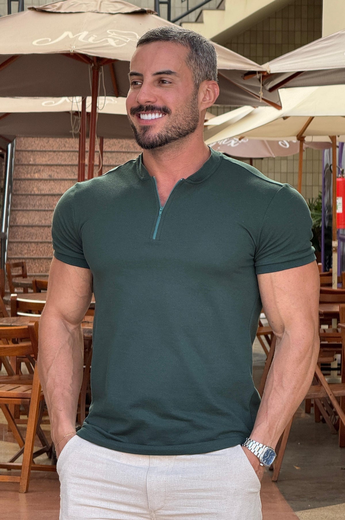 Camiseta Fox Com Ziper - Up