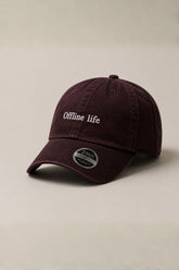 Boné Dad Hat - Offline Life Marrom