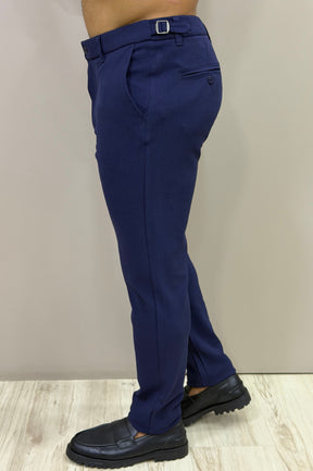 Calça Alfaitaria com Ajuste Lateral Slim Bulggari