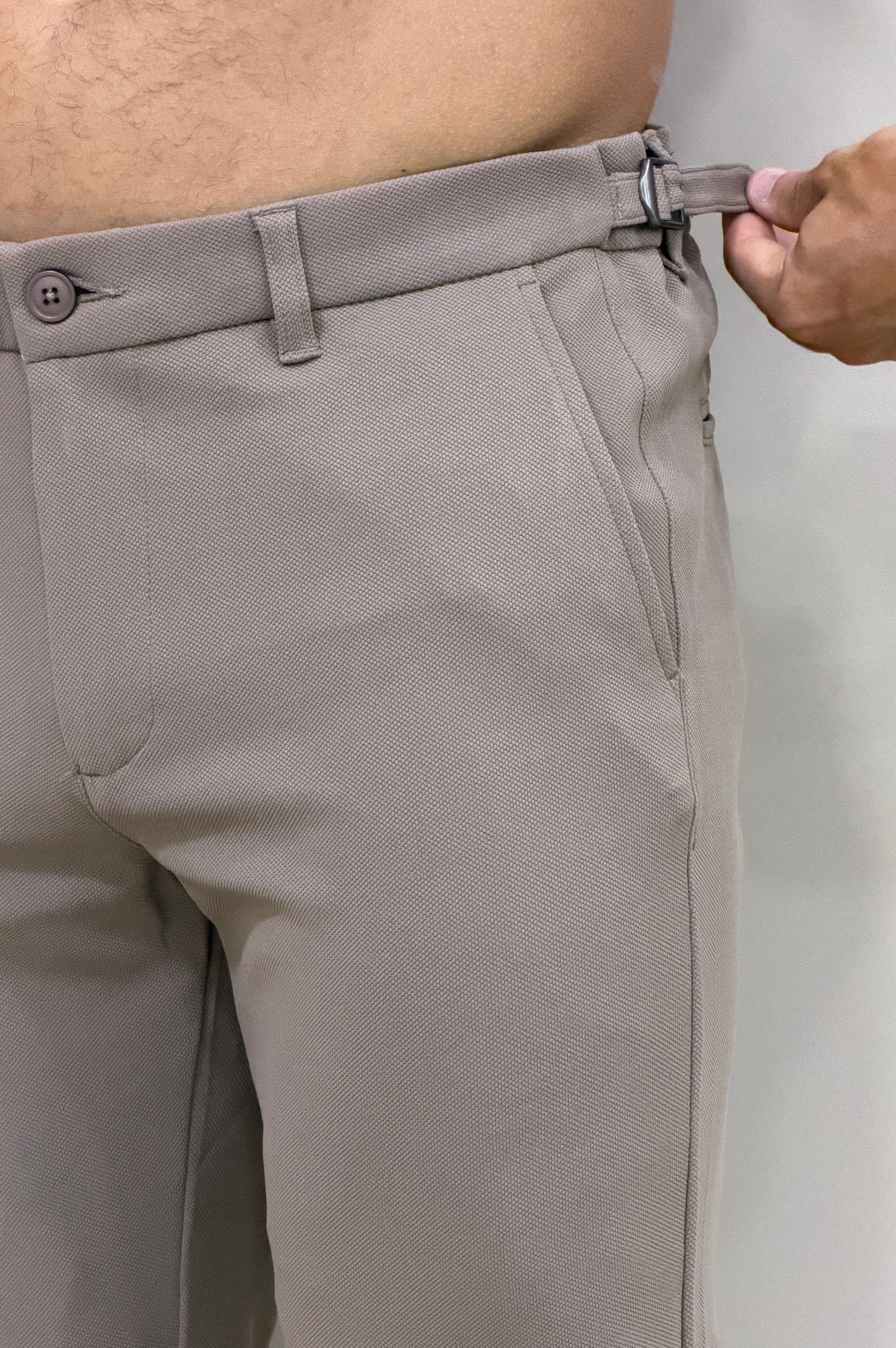 Calça Alfaitaria com Ajuste Lateral Slim Bulggari