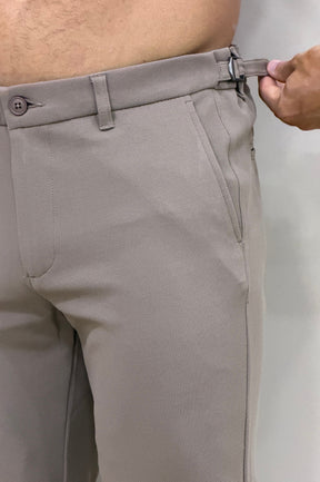 Calça Alfaitaria com Ajuste Lateral Slim Bulggari