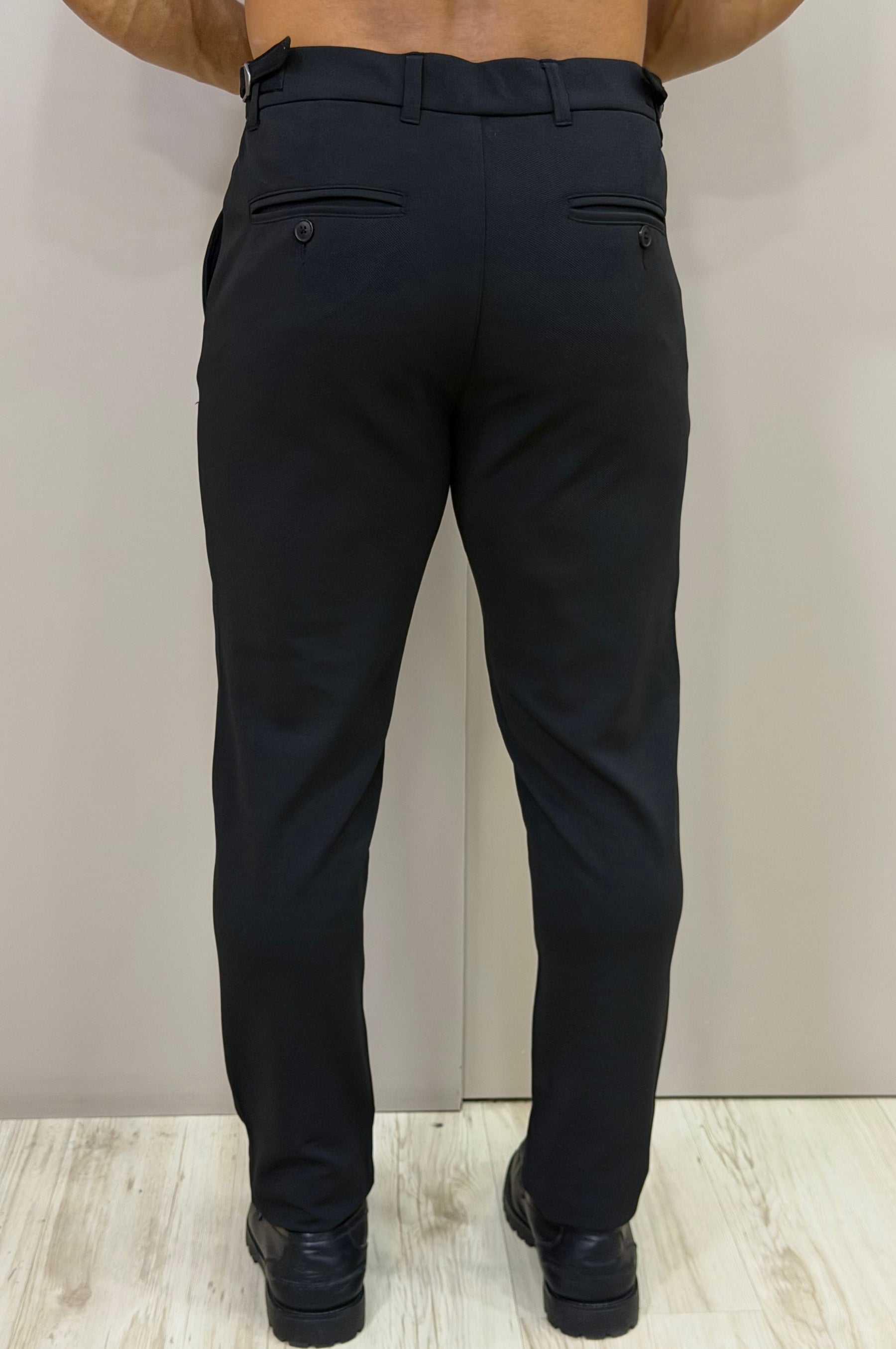 Calça Alfaitaria com Ajuste Lateral Slim Bulggari
