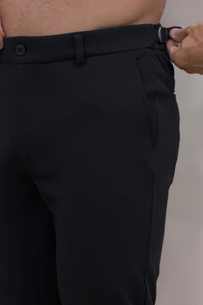 Calça Alfaitaria com Ajuste Lateral Slim Bulggari