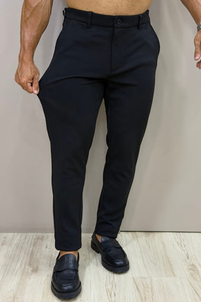 Calça Alfaitaria com Ajuste Lateral Slim Bulggari