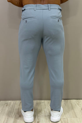 Calça Alfaitaria com Ajuste Lateral Slim Bulggari