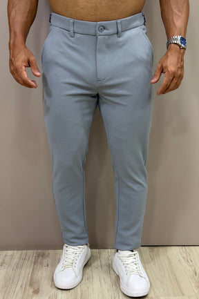 Calça Alfaitaria com Ajuste Lateral Slim Bulggari