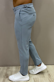 Calça Alfaitaria com Ajuste Lateral Slim Bulggari