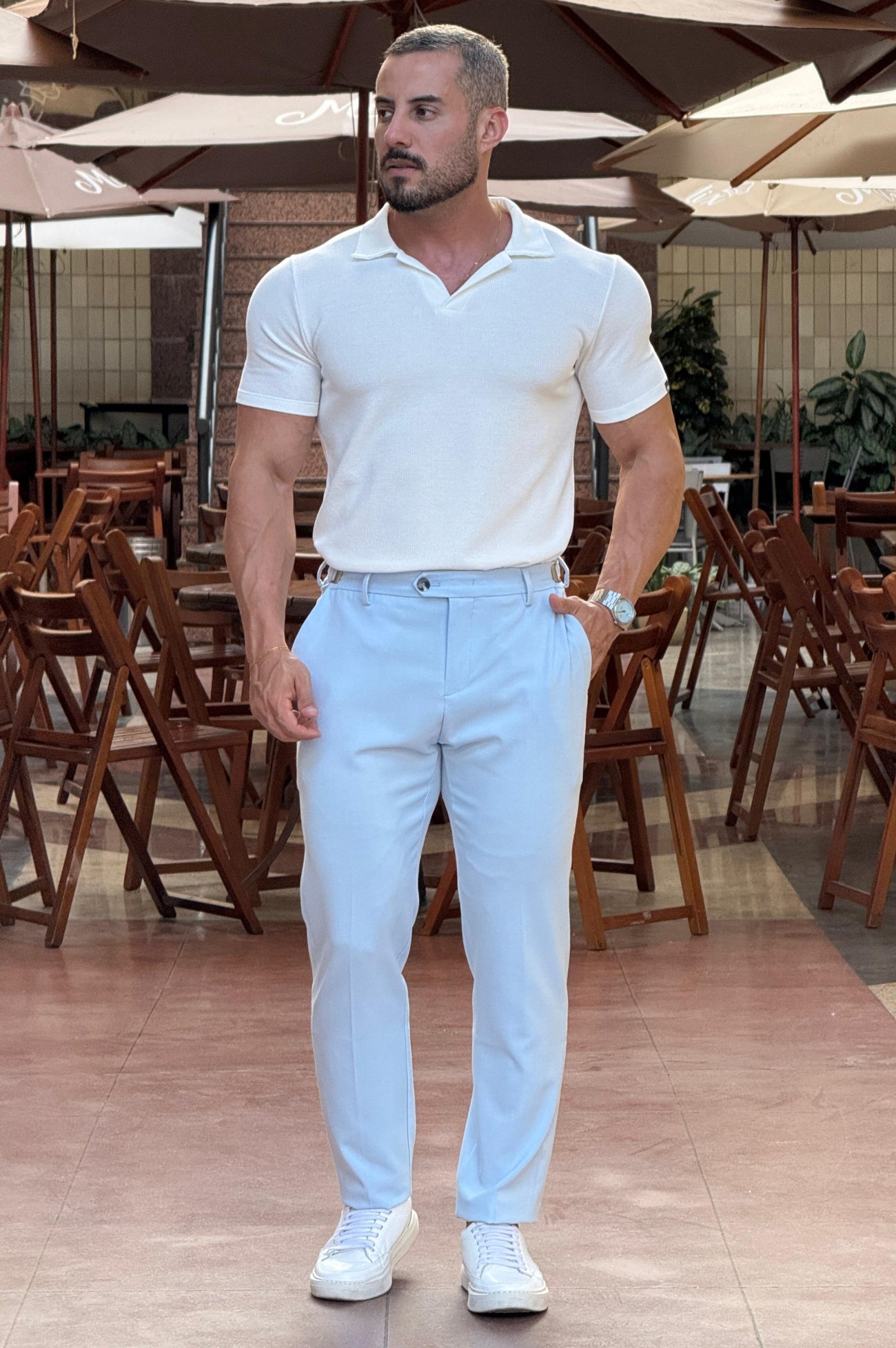 Calça Alfaiataria Atenas com Regulagem - Up