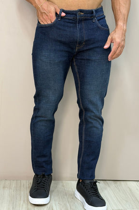 Calça Jeans Essential Slim Fit Azul Escuro - Up