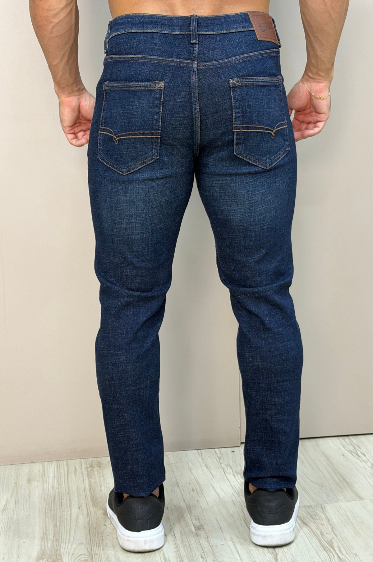 Calça Jeans Essential Slim Fit Azul Escuro - Up