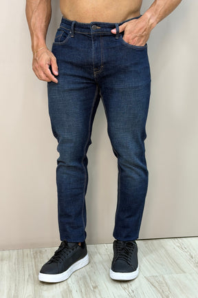 Calça Jeans Essential Slim Fit Azul Escuro - Up