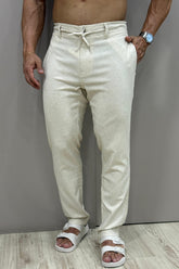 Calça Linho Slim Anderlecht Cru - Up