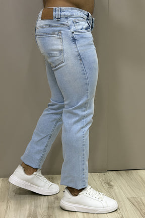 Calça Jeans Slim Delavê