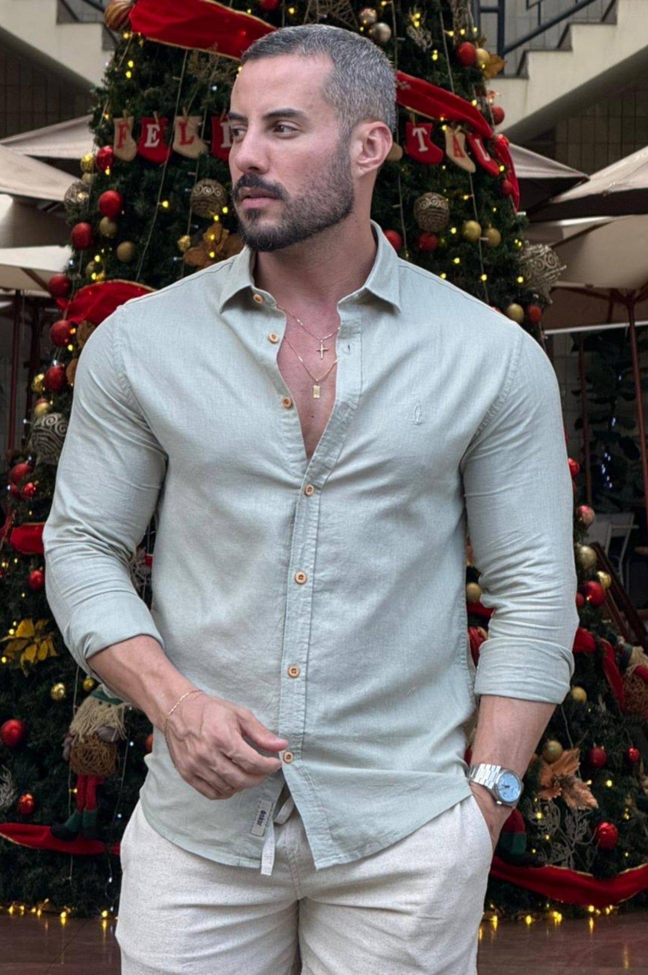 Camisa 100% Linho - Up