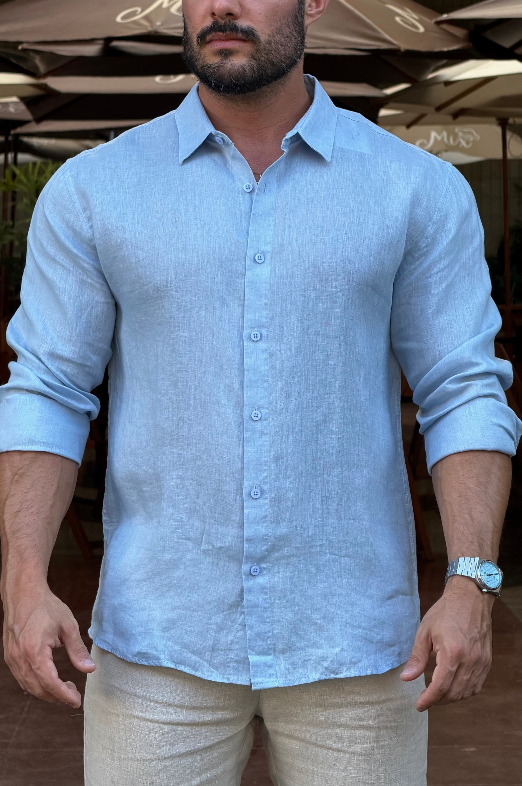 Camisa Linho Mar - UP