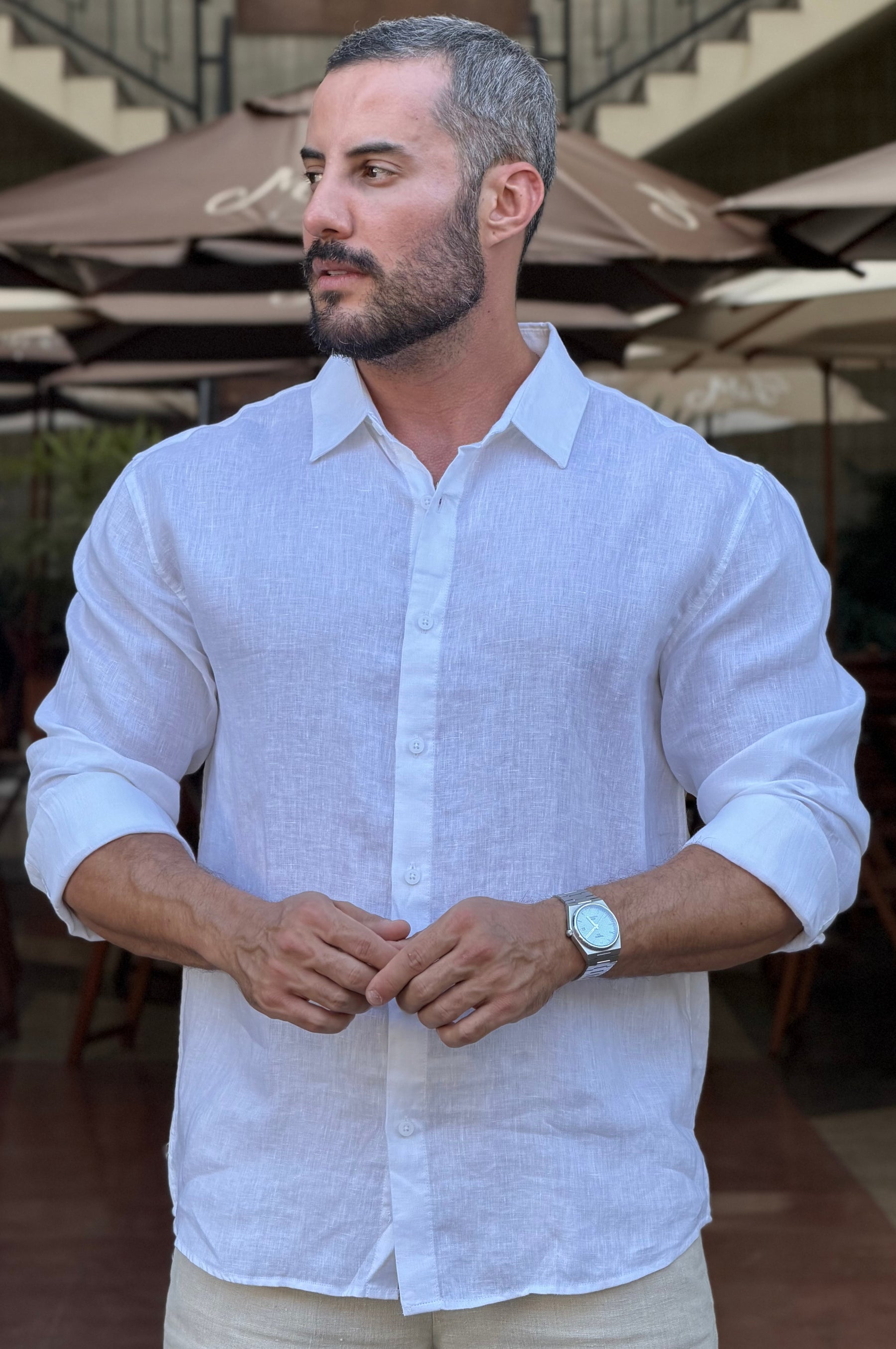 Camisa Linho Mar - UP