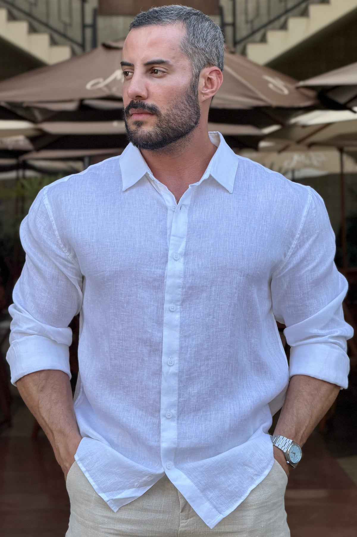 Camisa Linho Mar - UP