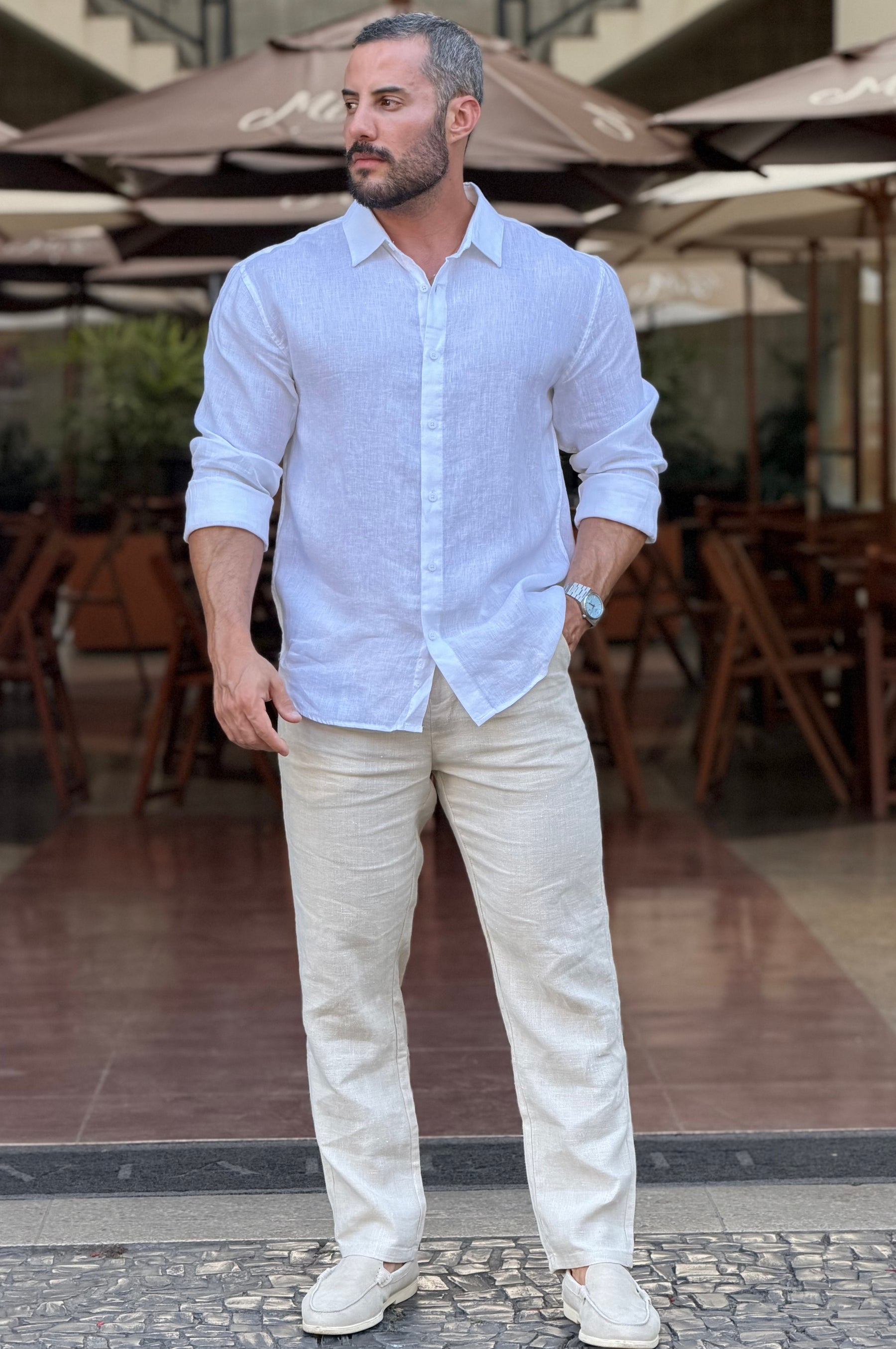 Camisa Linho Mar - UP