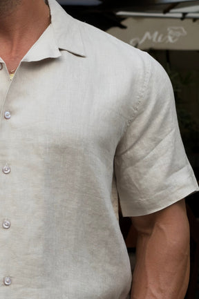 Camisa Linho Mar Manga Curta - Up