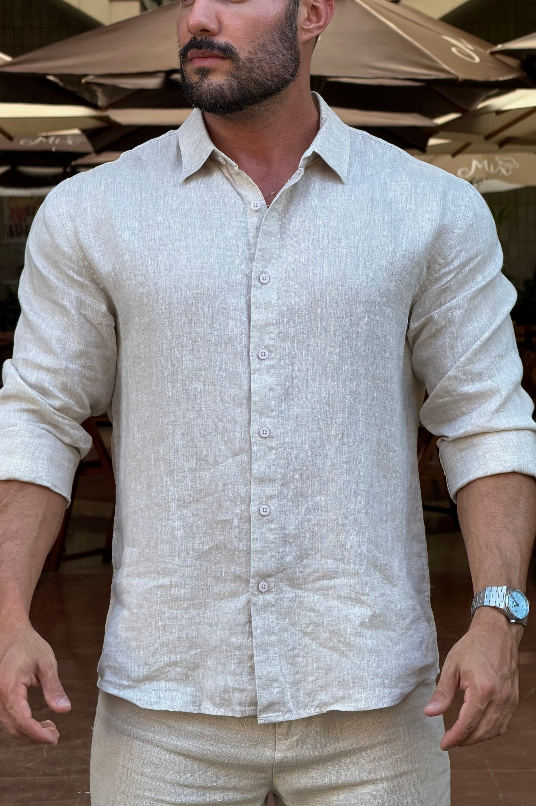 Camisa Linho Mar - UP