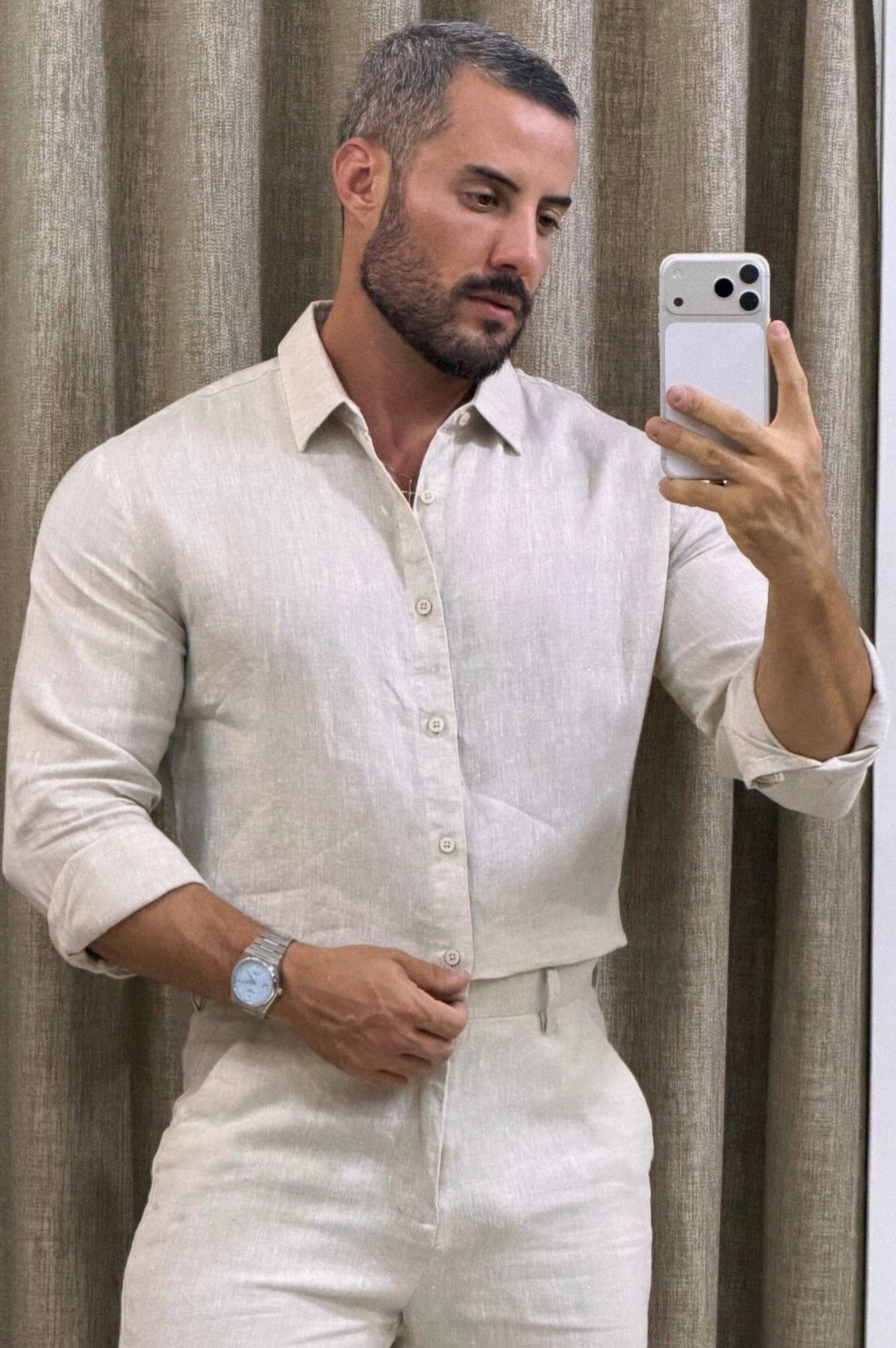 Camisa Linho Mar - UP