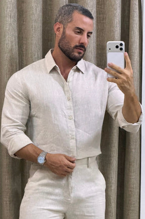 Camisa Linho Mar - UP