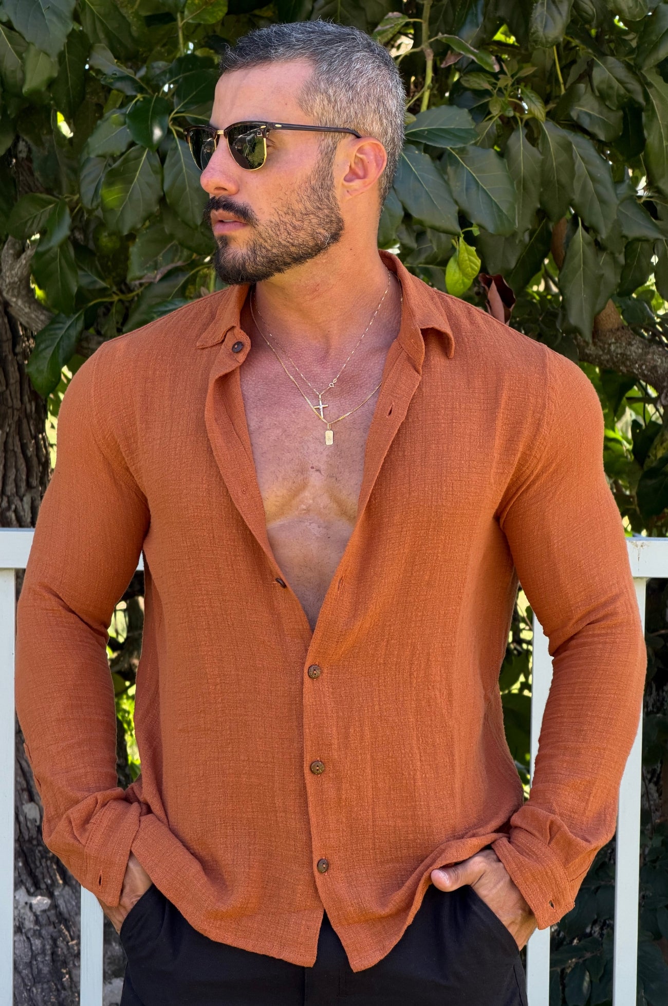 Camisa Rústica Manga Longa - Up