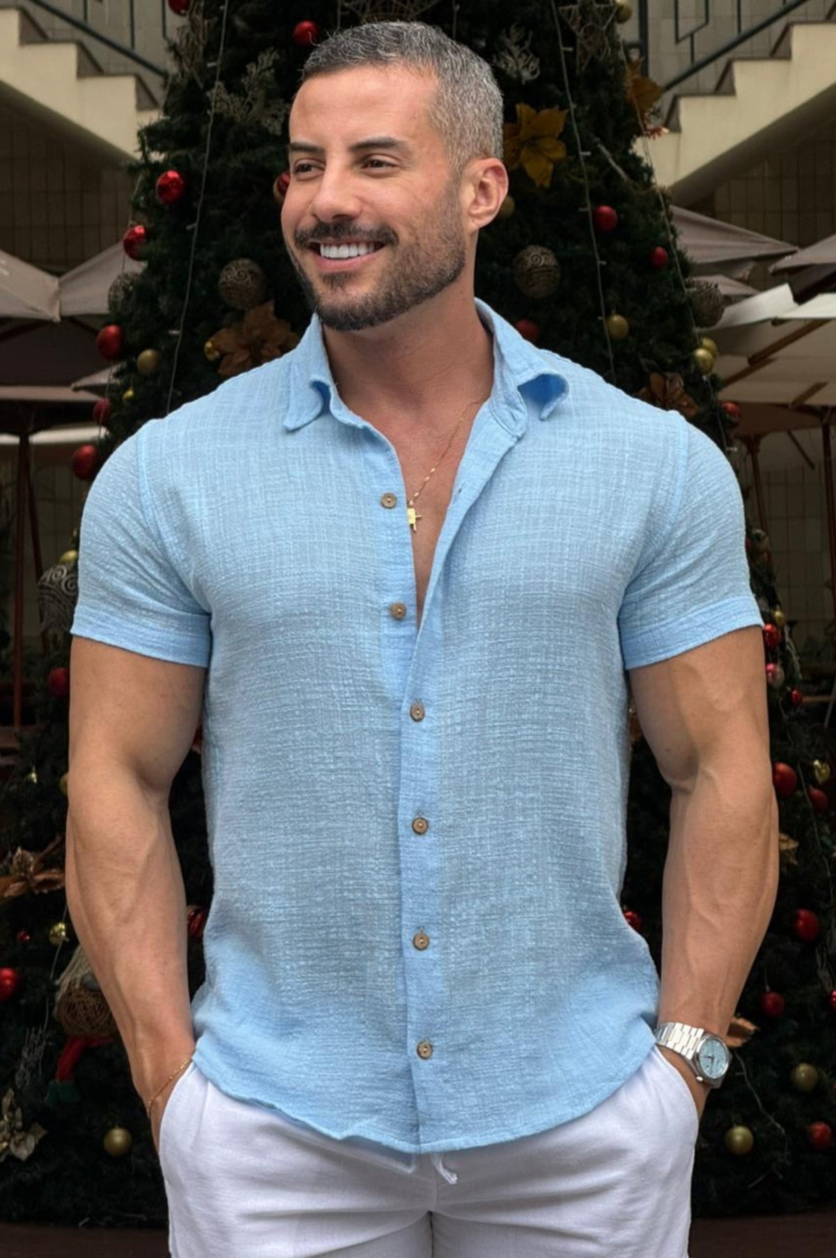 Camisa Rústica Manga Curta - Up