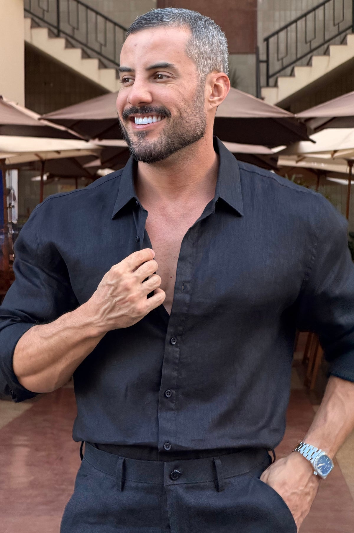 Camisa Linho Mar - Up