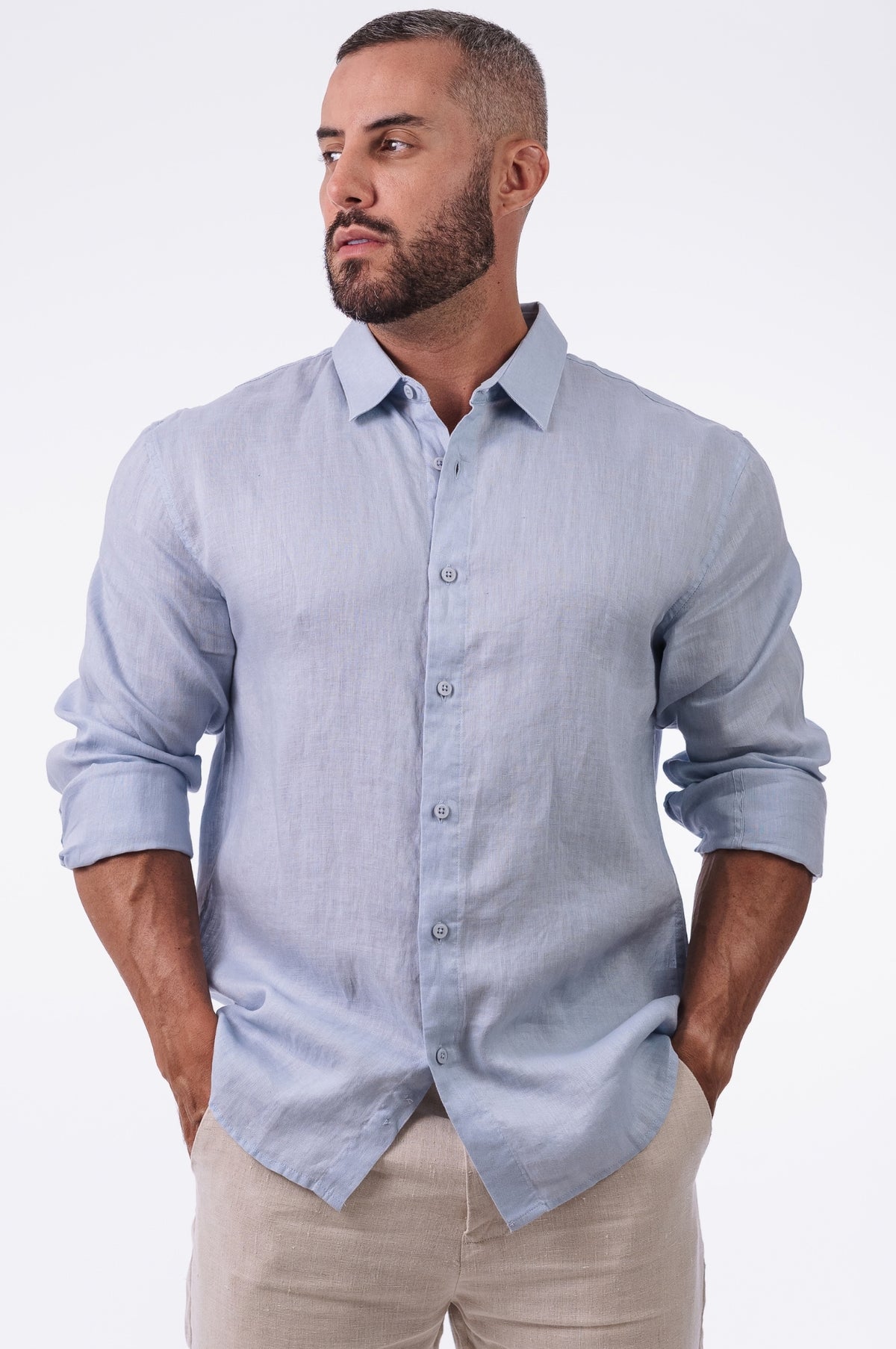 Camisa Linho Mar - Up